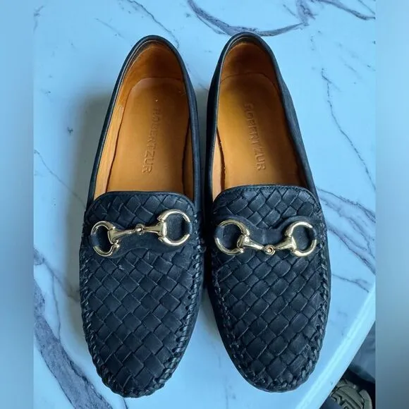 Robert Zur driving loafers perlata black