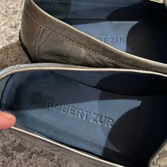 Robert Zur Petra Loafer True Silver Driving Loafers Size 10.5