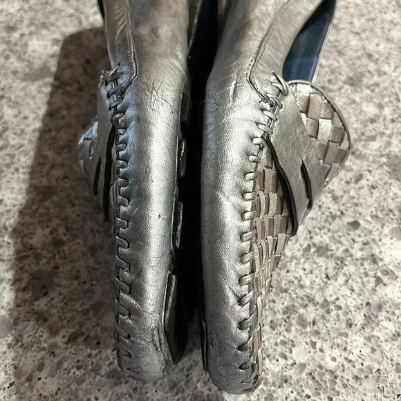 Robert Zur Petra Loafer True Silver Driving Loafers Size 10.5