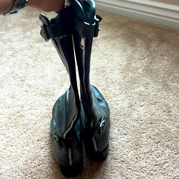 Roberto Del Carlo calf-length calf-length Italian leather boots