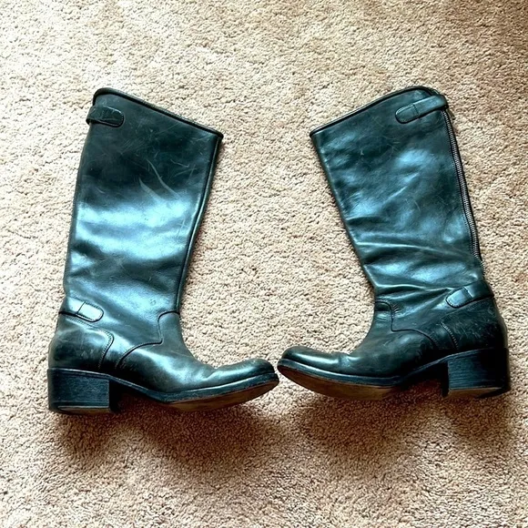 Roberto Del Carlo calf-length calf-length Italian leather boots