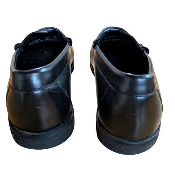 Rockport Black Leather Penny Loafers Mens Size 10