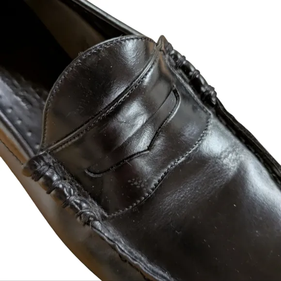 Rockport Black Leather Penny Loafers Mens Size 10