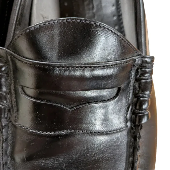 Rockport Black Leather Penny Loafers Mens Size 10