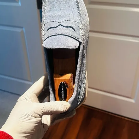 RockPort Blue Suede Penny Loafer.