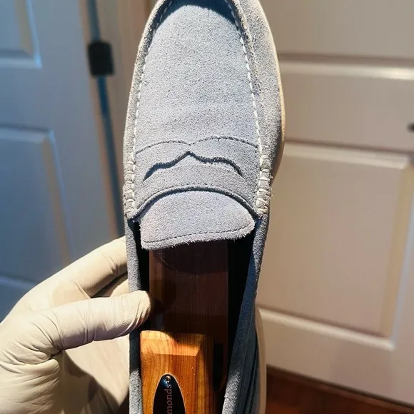 RockPort Blue Suede Penny Loafer.