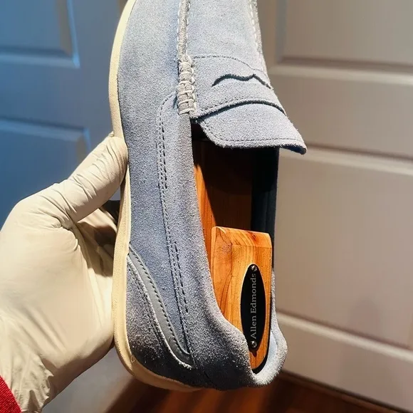 RockPort Blue Suede Penny Loafer.