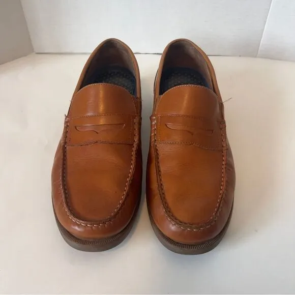 Rockport Men's Preston Leather Tan Brown Penny Loafer Shoes CI5644 Size 13