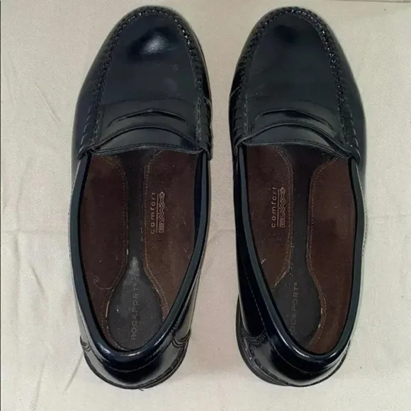 Rockports 11W comfort DMX black penny‎ loafers