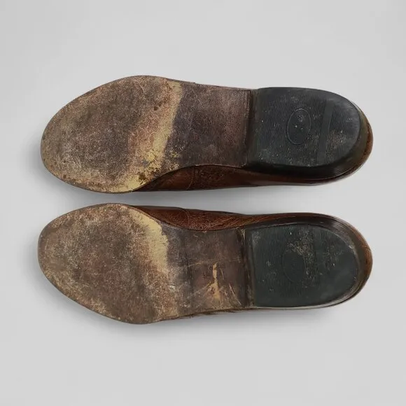 Romano Martegani full quill ostrich penny loafers 8 D