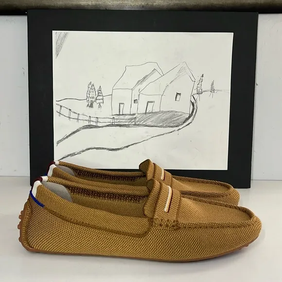 Rothy’s The Driving Cognac Loafers Women’s Size US 8 EU 38
