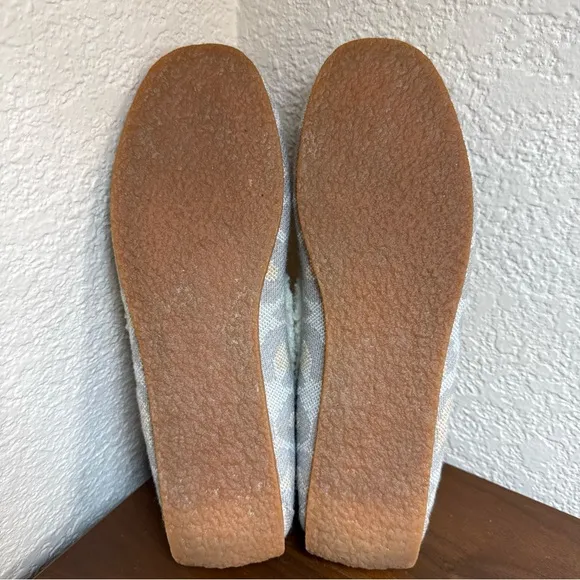 Rothy’s The Slipper Cozy Cat Beige Leopard Womens 9 Fleece Lined Driving Loafers
