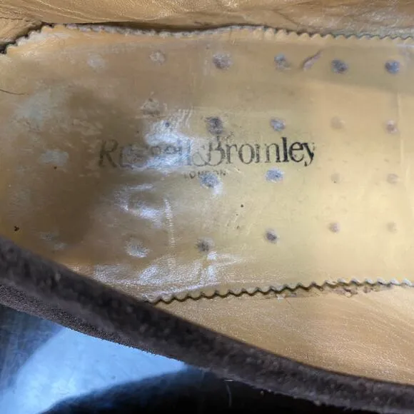 Russell &amp; Bronley Penny Loafers Suede Slip On Loafers Men's 45 11.5