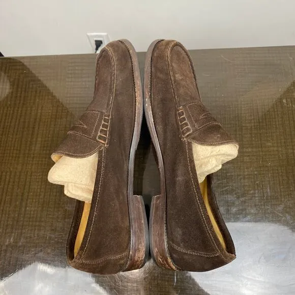 Russell &amp; Bronley Penny Loafers Suede Slip On Loafers Men's 45 11.5