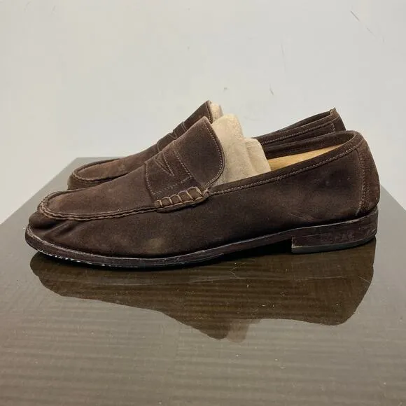 Russell &amp; Bronley Penny Loafers Suede Slip On Loafers Men's 45 11.5