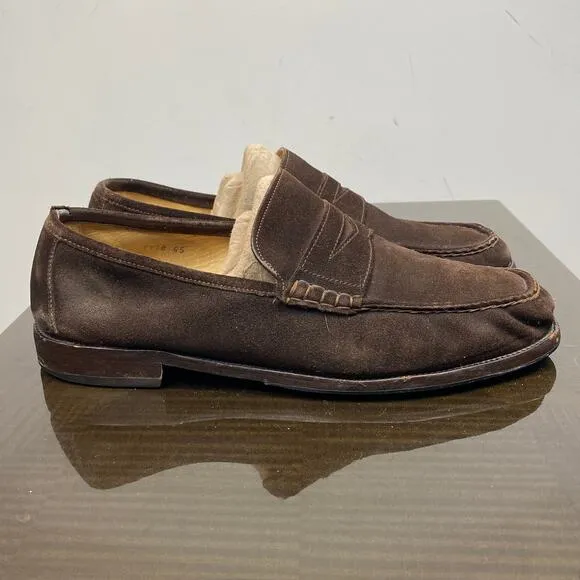 Russell &amp; Bronley Penny Loafers Suede Slip On Loafers Men's 45 11.5