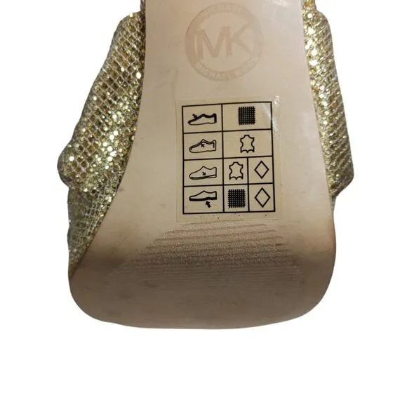 S2652 EUC $140 MICHAEL Michael Kors Diana Platform Sandals size 9.5M