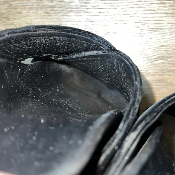 Saint Laurent Jimmy Black Velvet Sandals Size 36/6
