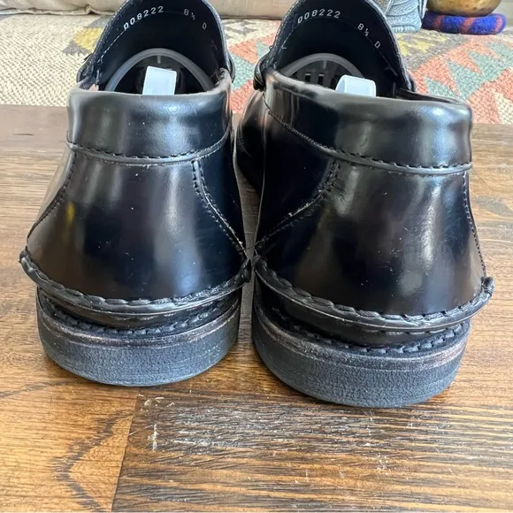 Salvatore Ferragamo Black Leather Penny Loafers 8.5 D US9.5