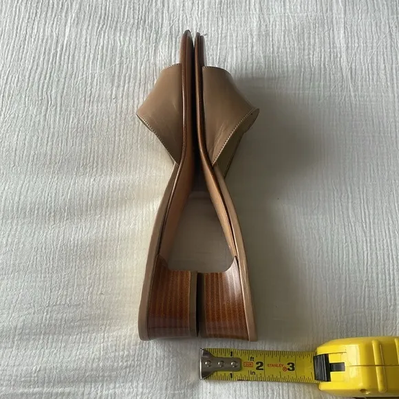 Salvatore Ferragamo open toe slide sandals Tan 9.5B