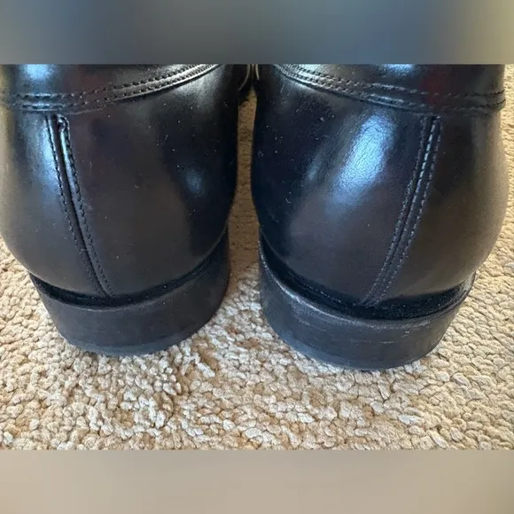 Salvatore Ferragamo Tramezza Black Leather Penny Loafers men’s Size 12D