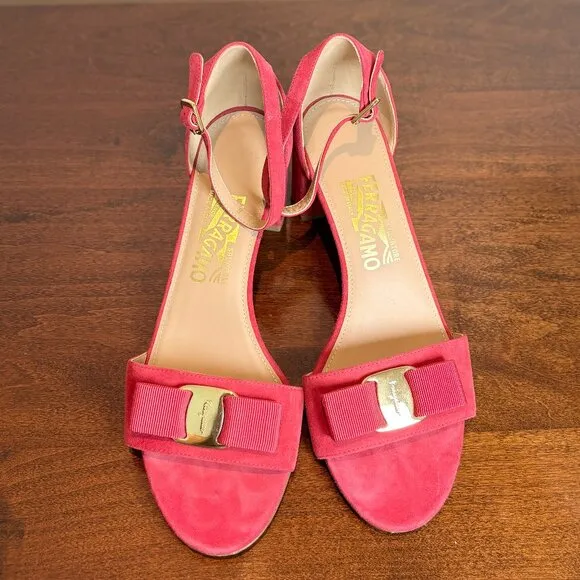 Salvatore Ferragamo Vara Block Heel Sandals