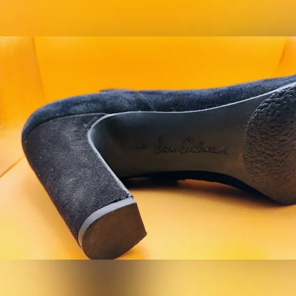 Sam Edelman Black Ankle Booties with Chunky Heel