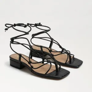 Sam Edelman Daffy Sandals Black Strappy Flats