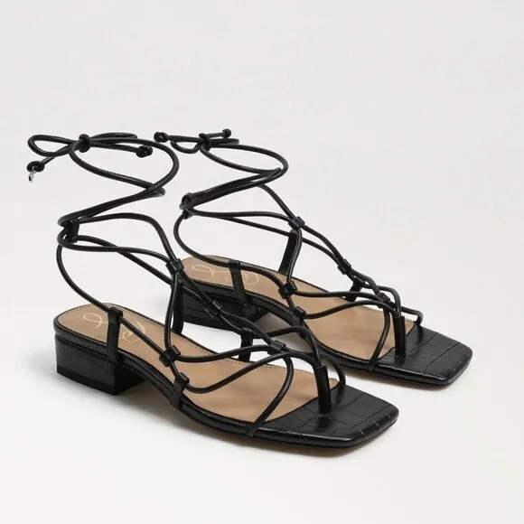 Sam Edelman Daffy Sandals Black Strappy Flats