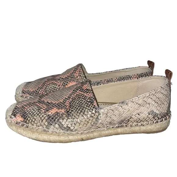 Sam Edelman Khloe Snake Print Espadrilles Slip-On Loafers Women’s Size 7.5