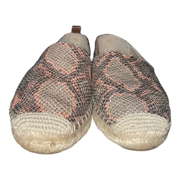 Sam Edelman Khloe Snake Print Espadrilles Slip-On Loafers Women’s Size 7.5