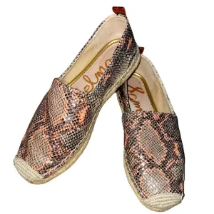Sam Edelman Khloe Snake Print Espadrilles Slip-On Loafers Women’s Size 7.5