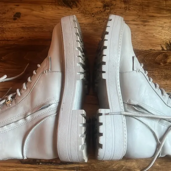 Sam Edelman Lue Womens Lugged Sole Combat &amp; Lace-Up Boots Sz 6