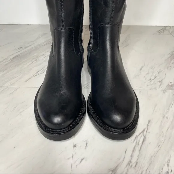 Sam Edelman Narisa Black Leather Over The Knee Boot 7M