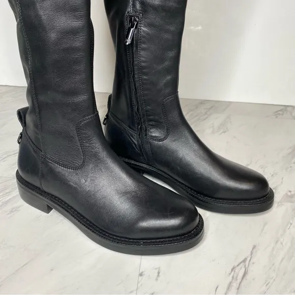 Sam Edelman Narisa Black Leather Over The Knee Boot 7M