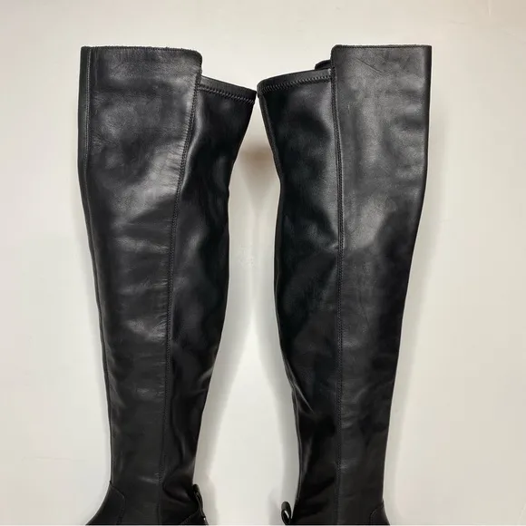 Sam Edelman Narisa Black Leather Over The Knee Boot 7M