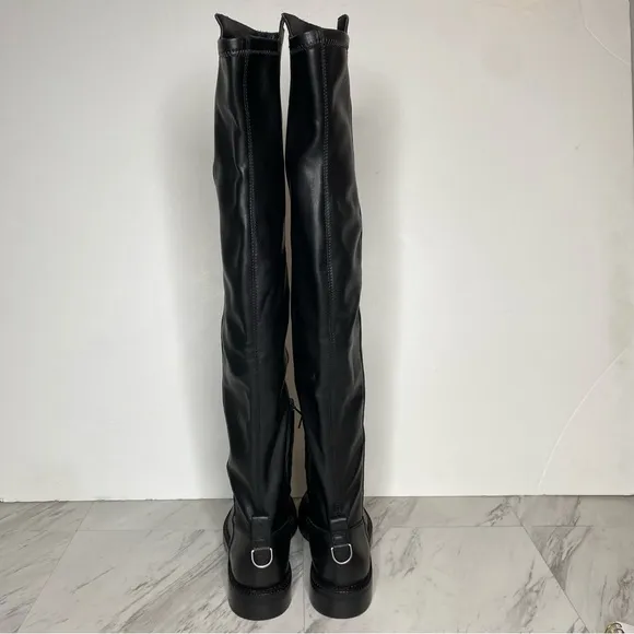 Sam Edelman Narisa Black Leather Over The Knee Boot 7M