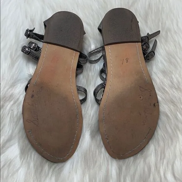 Sam Edelman Ginger Back Zip Beaded Sandals…