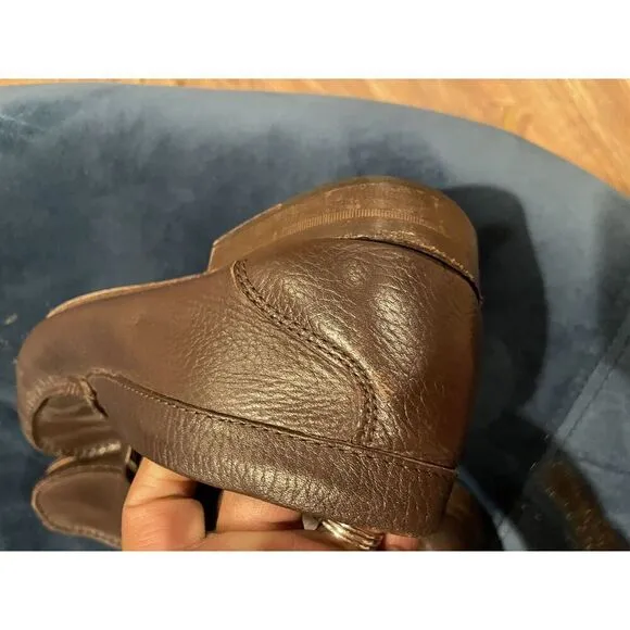 Sandrino By Sandro Moscoloni Placido Leather Penny Loafers 10.5D Shoes Brown