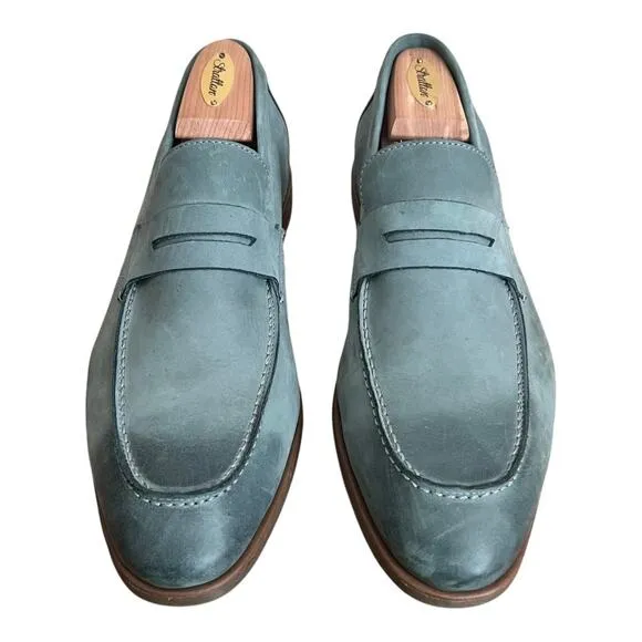 Sandro Moscoloni Fred Leather Penny Slip On Loafers Men Size 10.5 D