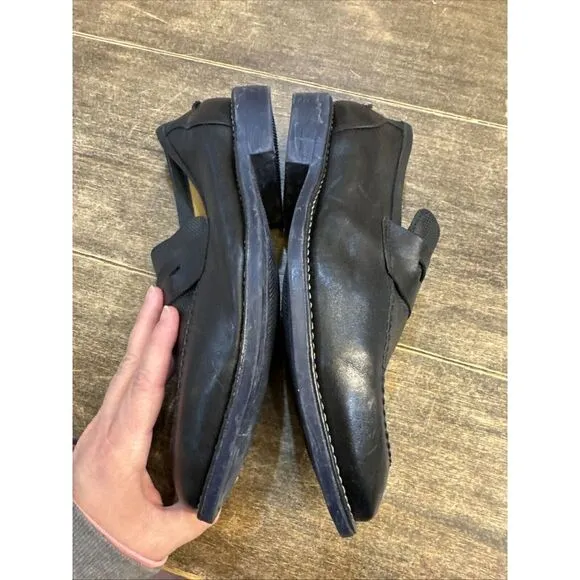 SANDRO MOSCOLONI MAESTRO‎ BLACK PENNY LOAFER Black Size 8 Made In Brazil
