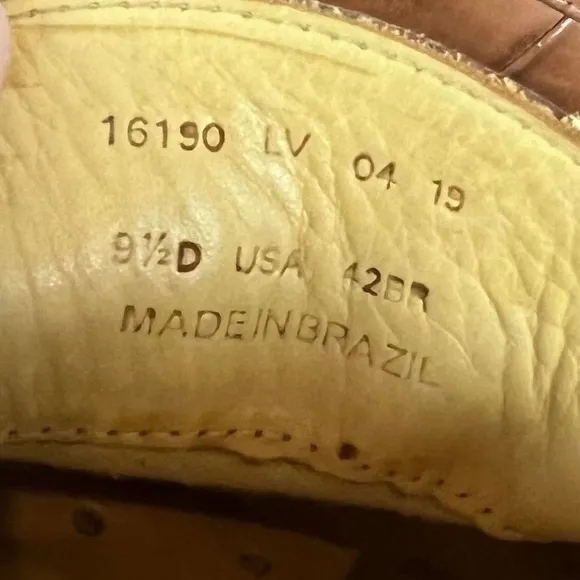 SANDRO MOSCOLONI MURRAY LEATHER PENNY STRAP SLIP-ON LOAFERS IN TAN MEN'S 9.5