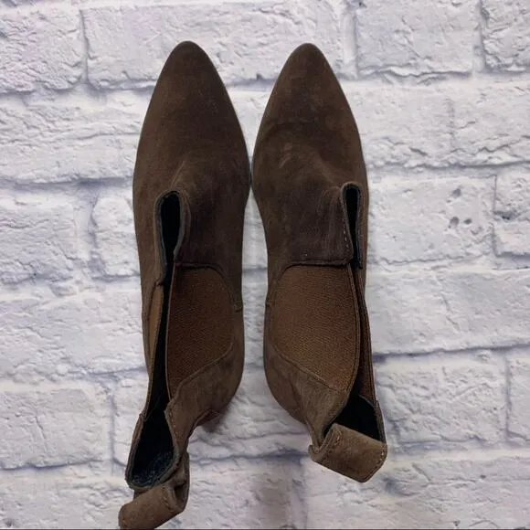 Sandro Raph Almond-toe Suede Ankle Boots