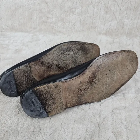 Santoni Tassel Loafers Mens 9 EE Italy Leather Penny Timeless Preppy Classic