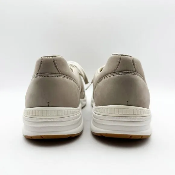 SAS Mens Camino Sneaker US Size 9.5 Wide Taupe Leather Lace Up NIB