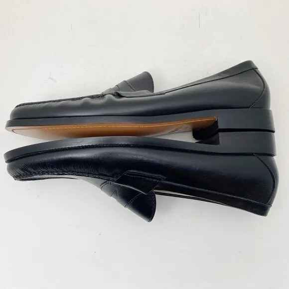 SAS Penny Black Leather Slip On Penny Loafers - Men's Size 14.5N NIB New