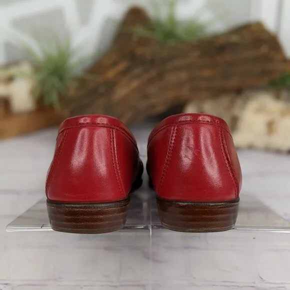 SAS Wink Red Penny Loafers - Size 7-1/2 N (Narrow)
