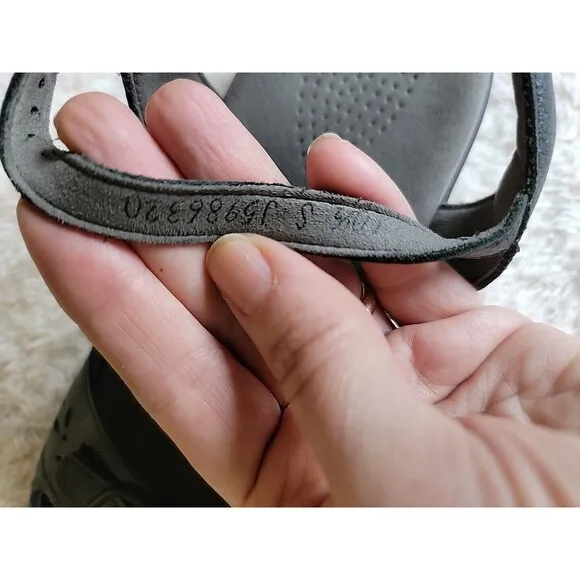 SAS Women's Duo Sandal Size 10.5 S Black Leather Tripad Comfort Made In USA