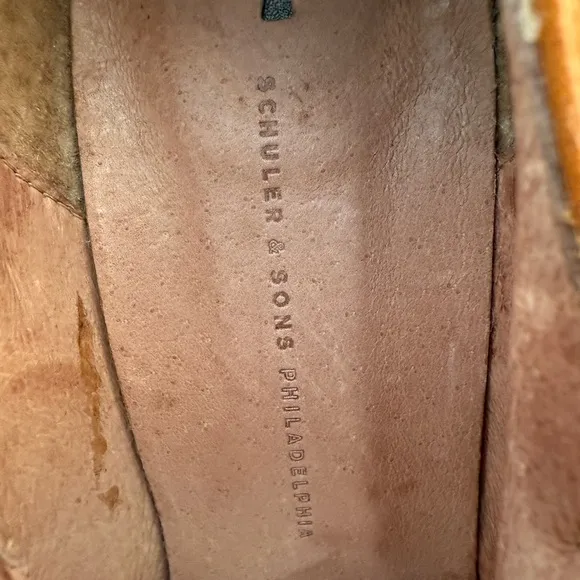 Schuler &amp; Sons women’s size 5.5 leather heeled sandals pumps.