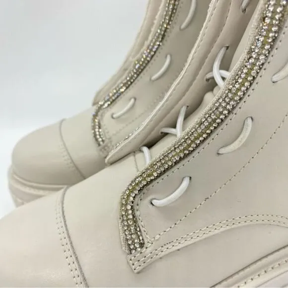 Schutz Amirah Boots in Pearl